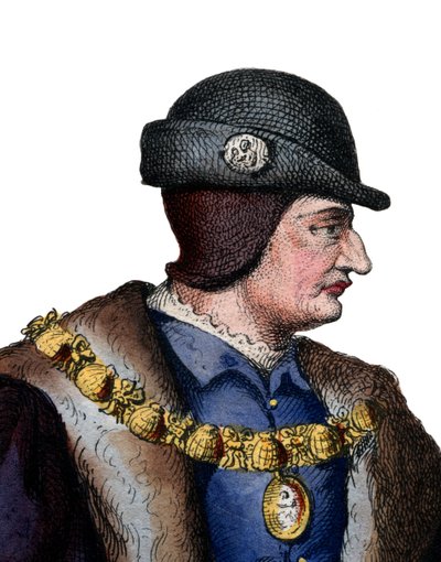 Ritratto di Luigi XI di Francia, Re di Francia da French School