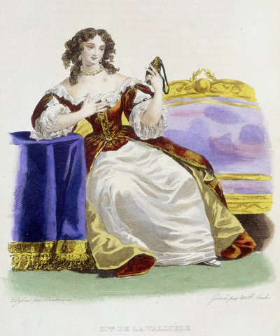 Ritratto di Louise Françoise de la Vallière (1644 - 1710) da French School
