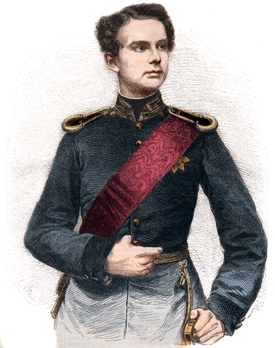 Ritratto di Ludwig II di Baviera (1845-1886), Re di Baviera. da French School