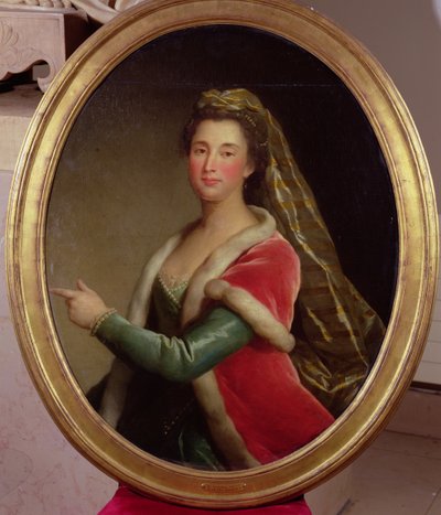 Ritratto di Madame Champmesle (1642-98) da French School
