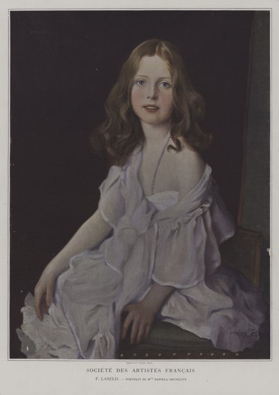 Ritratto di Mademoiselle Daniela Grunelius da French School