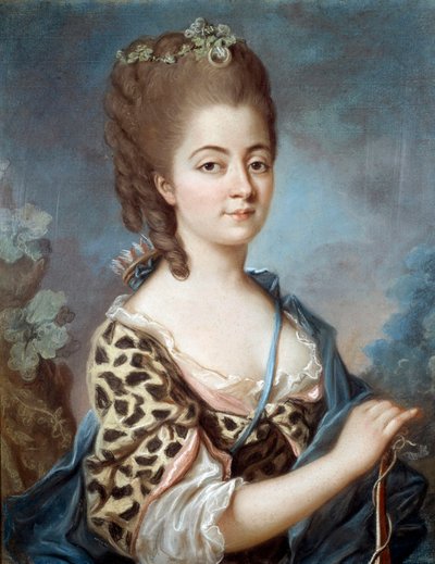 Ritratto di Marie Aurora di Sassonia, nonna dello scrittore George Sand da French School