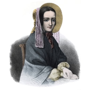 Ritratto di Marie Fortunee Capelle, Marie Lafarge (Madame), criminale francese da French School