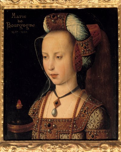 Ritratto di Maria di Borgogna (1457-1482), Duchessa e Contessa di Borgogna da French School