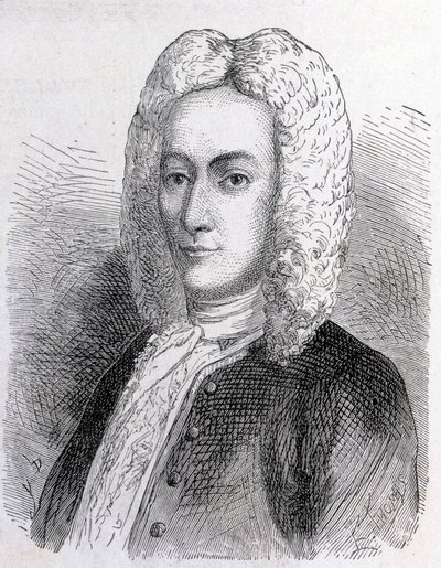 Ritratto di Mathieu Dutilh (1715-1791) - in "Album della Scienza; illustri studiosi; Grandi scoperte" 1896 da French School