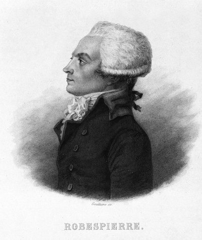 Ritratto di Maximilien Robespierre (1758 - 1794) - in 