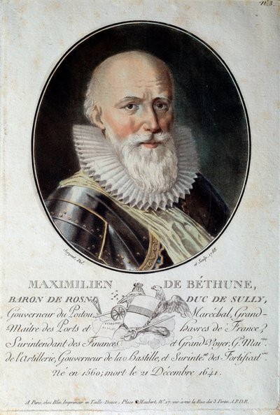 Ritratto di Maximilian de Bethune, Duca di Sully (1560-1641) da French School