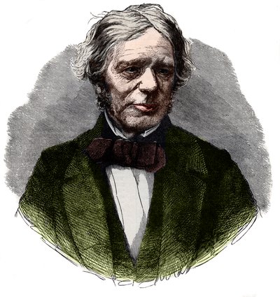 Ritratto di Michael Faraday (1791-1867) da French School