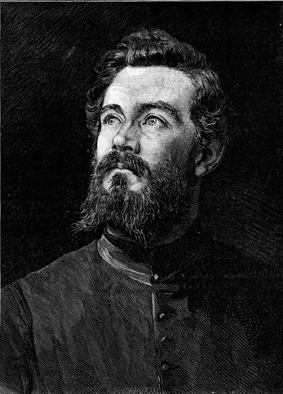 Ritratto di Michel Alexandre Debaize (Abbé Debaize) (1845-1879), ecclesiastico e viaggiatore francese. Incisione in "Le Monde Illustré" n°1194 del 14 febbraio 1880. da French School
