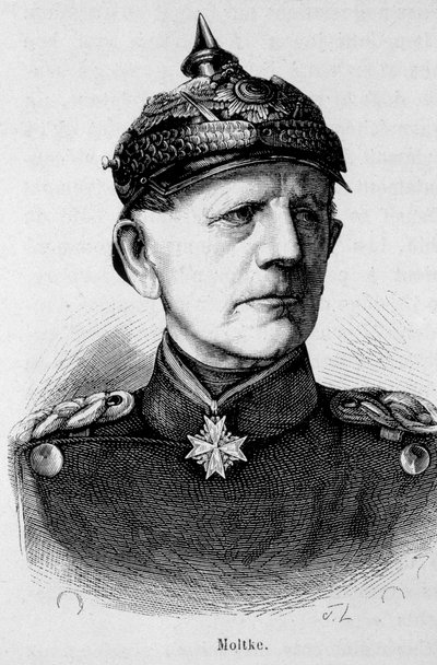 Ritratto di Moltke, feldmaresciallo tedesco (1800 - 1891) - in “L