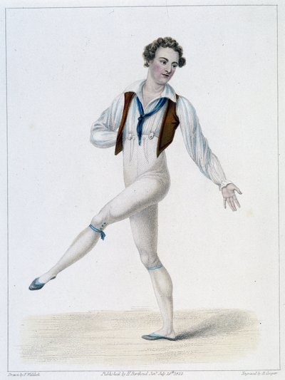 Ritratto di Monsieur Le Blond nel Balletto del Contadino Assunto da French School