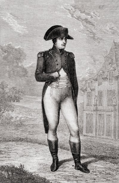 Ritratto di Napoleone Bonaparte, da Histoire de la Révolution Française di Louis Blanc da French School