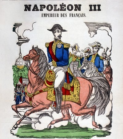 Ritratto di Napoleone III. Immagine di Épinal da French School