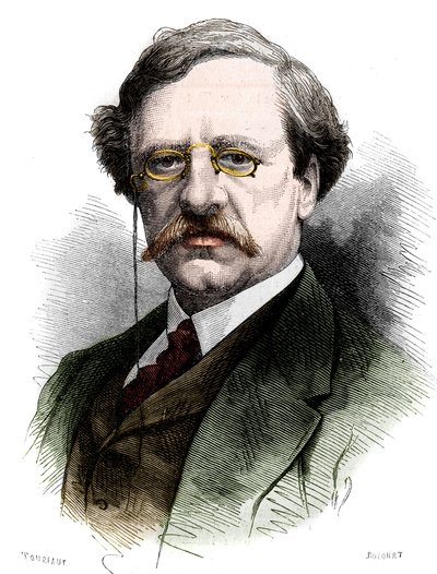 Ritratto di Nils Adolf Erik (Eric) Barone Nordenskjöld (1832-1901), naturalista ed esploratore svedese. Incisione in "Le Monde Illustré" n.1178 del 25 ottobre da French School