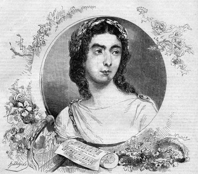 Ritratto di Pauline Viardot (1821-1910), cantante francese, nell