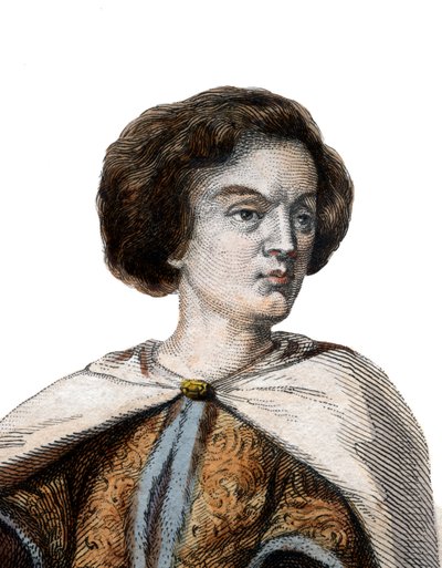 Ritratto di Pietro Abelardo, filosofo scolastico, teologo e logico francese da French School