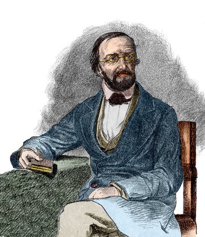 Ritratto di Peter Gustav Dirichlet (1805-1859), matematico tedesco. XIX secolo. da French School