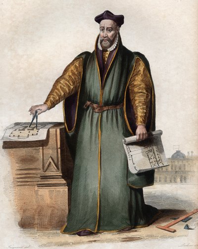 Ritratto di Philibert Delorme (1510-1570), architetto francese da French School