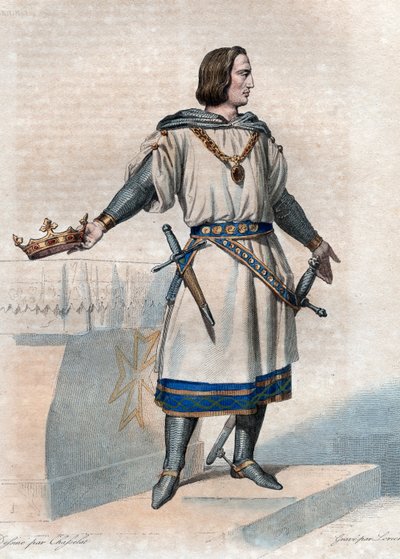 Ritratto di Filippo II Augusto (1165-1223), re di Francia da French School