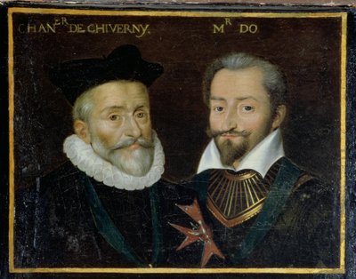 Ritratto di Philippe Hurault (1528-99) Conte di Cheverny e Francois (1535-94) Marchese di O, 1617-38 da French School