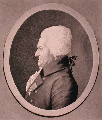 Ritratto di Pierre-Alexandre Monsigny (1729-1817) inciso da Edme Quenedey (1756-1830) (incisione) da French School