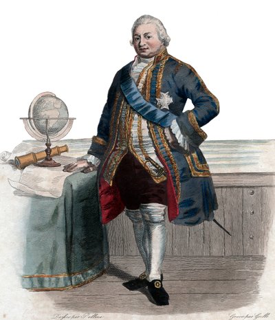 Ritratto di Pierre André de Suffren de Saint Tropez, bailli de Suffren (1729-1788), ammiraglio francese da French School