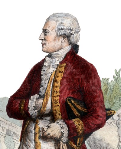 Ritratto di Pierre Augustin Caron de Beaumarchais, orologiaio, inventore, musicista, diplomatico e scrittore francese da French School