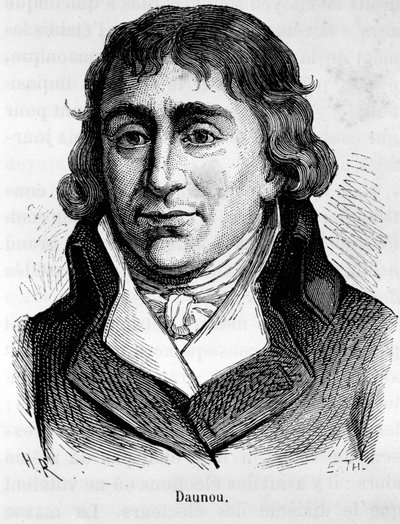 Ritratto di Pierre Claude Francois Daunou, politico e storico francese (1761-1840) - in “L