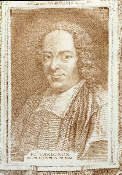 Ritratto di Pierre L. Varignon (1654-1722) da Histoire des Mathématiciens di Alexandre Saverien, c.1766 da French School