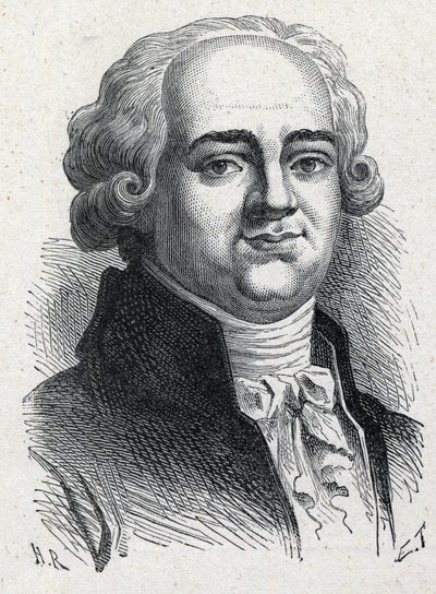 Ritratto di Pierre Louis Manuel, politico francese (1751-1793) deputato della Senna alla Convenzione Nazionale. Incisione del 1889. Collezione privata da French School