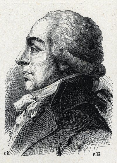 Ritratto di Pierre Louis Roederer (1754-1835) avvocato e politico francese. Incisione del 1889. Collezione privata da French School