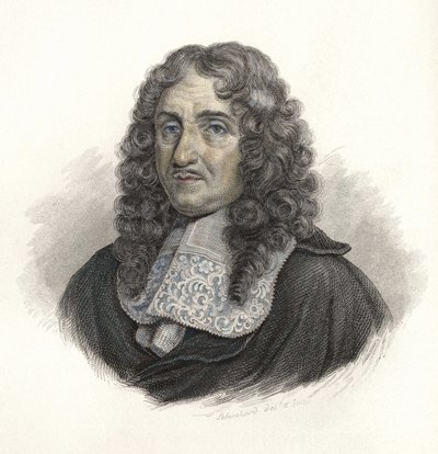 Ritratto di Pierre Paul de Riquet (1604-1680), ingegnere francese. in "Portraits des Hommes Useful" da French School