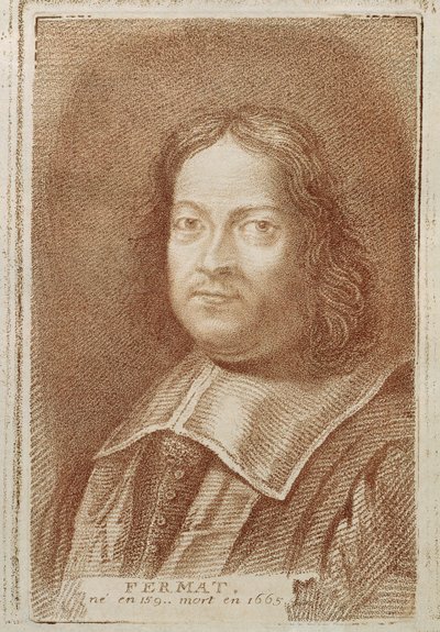Ritratto di Pierre de Fermat (1601-1665) da Histoire des Mathematiciens di Alexandre Saverien, metà del XVIII secolo da French School