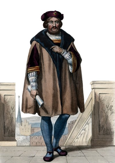 Ritratto di Pierre de Ronsard, poeta francese da French School