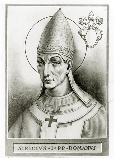 Ritratto di Papa Siricio, c.1835 da French School