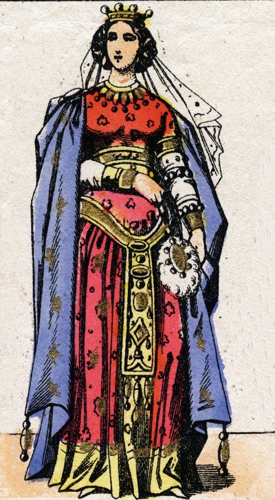 Ritratto della Regina Nantilde (ca. 610-642) da French School