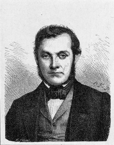 Ritratto di Robert Wilhelm Bunsen (1811 - 1899). Chimico tedesco - in "Album della Scienza; studiosi illustri; Grandi scoperte" 1896 da French School