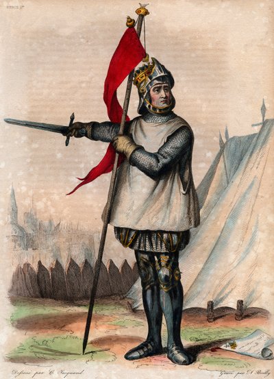 Ritratto di Roberto il Guiscardo (1015-1085), Duca di Puglia e Calabria da French School