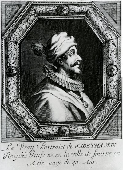 Ritratto di Sabbatai Zevi [1626 – 1676], c.1666 da French School