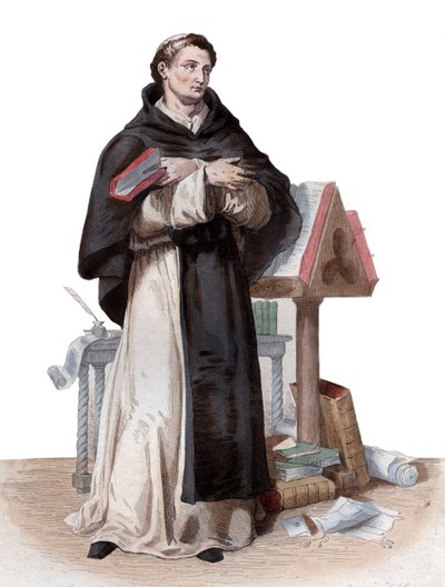 Ritratto di San Bernardo di Chiaravalle (1090-1153) da French School