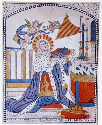 Ritratto di San Luigi in Preghiera da French School