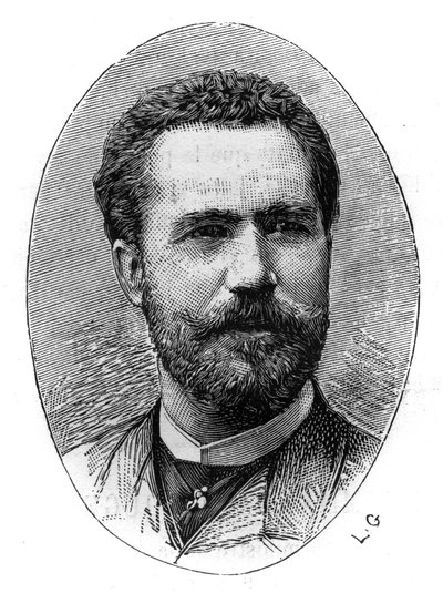 Ritratto di Sebastian Julian Gayarre Garjon (1844-1890), tenore spagnolo. Incisione in "Le Monde Illustré", 20 marzo da French School