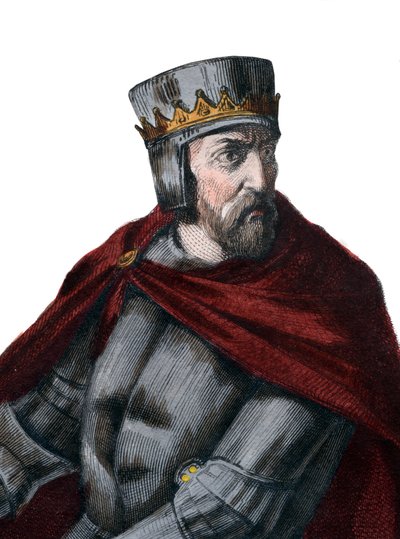 Ritratto di Simone IV de Montfort, 5º Conte di Leicester (1150-1218), nobile francese da French School