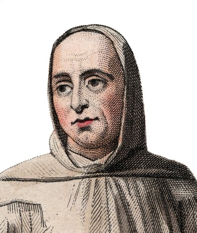 Ritratto di Suger, abate e storico francese da French School