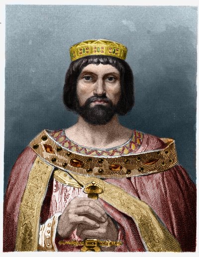 Ritratto di Thierry I (? - 533), Re di Austrasia - in 