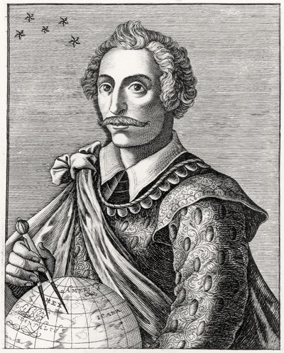 Ritratto di Thomas Cavendish (1560-92) inciso da L Armessin da French School