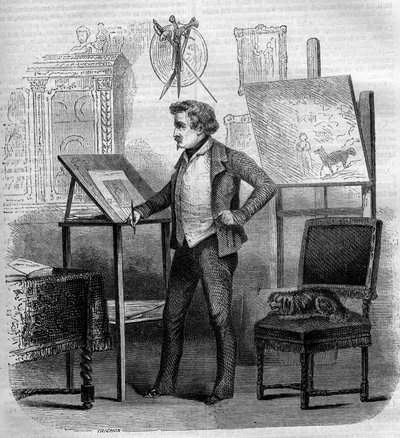 Ritratto di Tony Johannot (Antoine Johannot detto) da French School