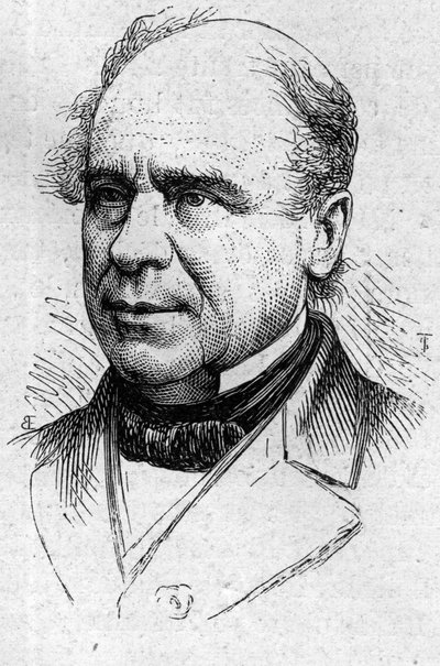 Ritratto di Ustazade Silvestre de Sacy (1801-1879), critico letterario e accademico francese. Incisione in "Le Monde Illustré" n.883 del 14 marzo 1874 da French School