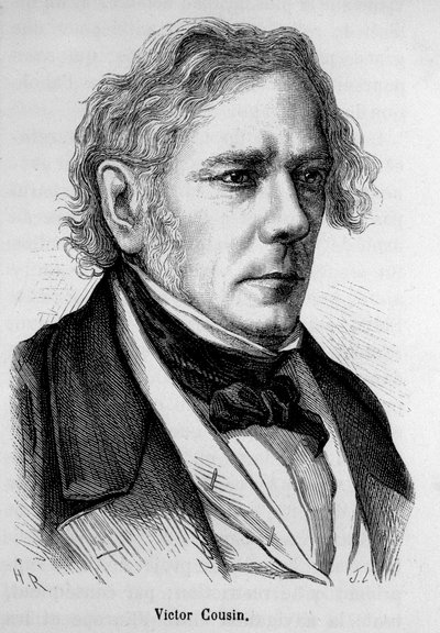 Ritratto di Victor Cousin (1792 - 1867), filosofo francese - in "L