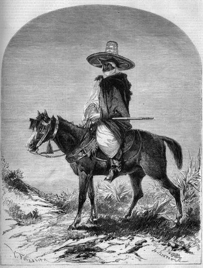 Ritratto di un cavaliere arabo al confine del Marocco da French School